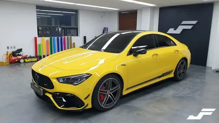 벤츠 CLA45S AMG 사이드데칼 [#화성랩핑#오산랩핑#동탄랩핑#진팩토리#벤츠랩핑#벤츠사이드데칼#AMG데칼#CLA45SAMG] / 화성 동탄