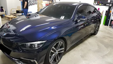 BMW F32 4시리즈 크롬몰딩랩핑[수원랩핑+동탄랩핑+진팩토리+BMW랩핑+크롬죽이기+4시리즈크롬랩핑+크롬몰딩랩핑] / 화성 동탄