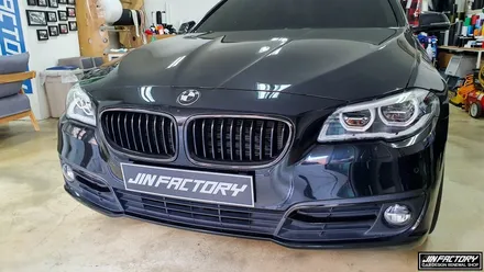 BMW F10 5시리즈 크롬 몰딩랩핑[#화성랩핑#동탄랩핑#수원랩핑#진팩토리#BMWF10#BMW크롬랩핑#크롬죽이기] / 화성 남여울