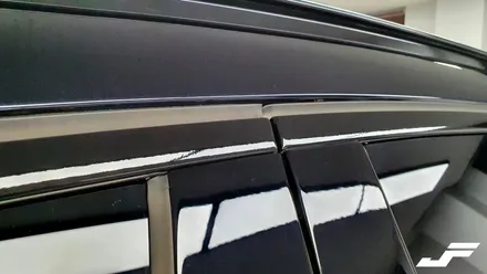 BMW X5 크롬몰딩 랩핑[화성랩핑#오산랩핑#동탄랩핑#진팩토리#BMWX6#X6크롬죽이기#유리몰딩랩핑#크롬랩핑] / 화성 남여울