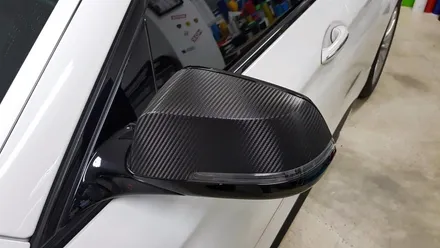 BMW 5시리즈 스플리터+사이드데칼+사이드미러랩핑[수원랩핑+동탄랩핑+진팩토리+BMW5시리즈랩핑+F10사이드데칼+F10사이드미러랩핑+F10스플리터랩핑] / 화성 동탄