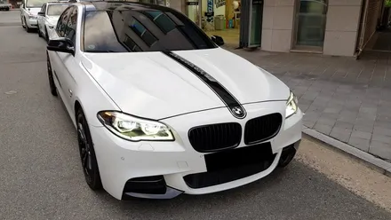 BMW F10 5시리즈 본넷데칼+스플리터랩핑[수원랩핑+동탄랩핑+진팩토리+BMW5시리즈+F10스플리터랩핑+BMW스플리터+BMW포인트랩핑] / 화성 동탄