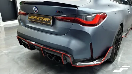 BMW G82 M4 포인트랩핑/스포일러PPF[#화성랩핑#오산랩핑#동탄랩핑#수원랩핑#진팩토리#스완넥스포일러#M4랩핑#엣지라인랩핑#스포일러PPF] / 화성 남여울