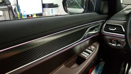 BMW G11 7시리즈 실내 카본 랩핑[수원랩핑+동탄랩핑+진팩토리+BMW7시리즈+G11실내랩핑+BMW실내랩핑+실내카본랩핑] / 화성 동탄