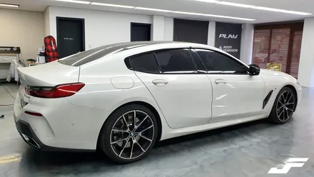 BMW 8시리즈  크롬몰딩랩핑[#화성랩핑#동탄랩핑#수원랩핑#진팩토리#BMW8시리즈#BMW크롬죽이기] / 화성 남여울