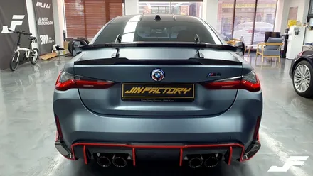 BMW G82 M4 포인트랩핑/스포일러PPF[#화성랩핑#오산랩핑#동탄랩핑#수원랩핑#진팩토리#스완넥스포일러#M4랩핑#엣지라인랩핑#스포일러PPF] / 화성 남여울