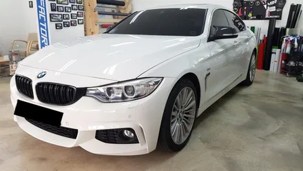 BMW 420D그란쿠페 루프스킨+그릴보강바랩핑[수원랩핑+동탄랩핑+진팩토리+BMW4시리즈+F32루프스킨+BMW루프스킨+320D루프스킨] / 화성 동탄