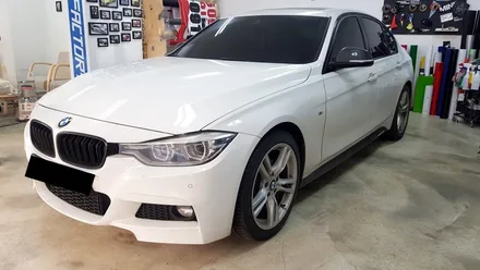 BMW F30 3시리즈 루프스킨+그릴보강바랩핑[수원랩핑+동탄랩핑+진팩토리+BMW3시리즈+F30루프스킨+BMW루프스킨+보강바랩핑] / 화성 동탄