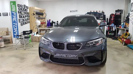 BMW F87 M2 그릴랩핑+실내랩핑[#수원랩핑#동탄랩핑#진팩토리#F87M2#M2실내랩핑#2시리즈실내랩핑#M2그릴랩핑#BMW그릴랩핑] / 화성 동탄