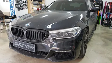 BMW G30 5시리즈 실내랩핑[#화성랩핑#동탄랩핑#수원랩핑#진팩토리#G30실내랩핑#BMW실내랩핑#5시리즈실내랩핑#매트릭스블랙] / 화성 동탄