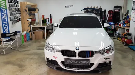 BMW F30 3시리즈 루프스킨+그릴랩핑+포인트랩핑[#화성랩핑#동탄랩핑#수원랩핑#진팩토리#BMW루프스킨#F30루프스킨#F30그릴랩핑#3시리즈그릴랩핑] / 화성 동탄