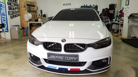 BMW F32 4시리즈 사이드포인트데칼 [#화성랩핑#동탄랩핑#수원랩핑#진팩토리#BMW사이드데칼#F32사이드데칼#포인트데칼#3색데칼] / 화성 동탄