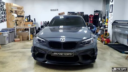 BMW F87 M2 실내스웨이드+포인트랩핑[#화성랩핑#동탄랩핑#수원랩핑#진팩토리#BMWM2#M2실내카본#M2스웨이드#M2실내랩핑#데칼] / 화성 남여울