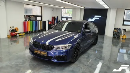 BMW G30 5시리즈 핸들트림 랩핑[#화성랩핑#동탄랩핑#수원랩핑#진팩토리#BMW실내랩핑#BMW카본#G30실내랩핑] / 화성 남여울