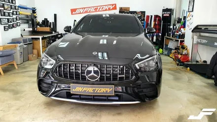 벤츠 e53 AMG 나이트패키지랩핑[#화성랩핑#동탄랩핑#수원랩핑#진팩토리#벤츠E53AMG#벤츠크롬죽이기] / 화성 남여울