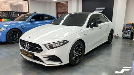 벤츠 A35 AMG 스포일러랩핑[#화성랩핑#오산랩핑#동탄랩핑#진팩토리#벤츠A35AMG#벤츠스포일러랩핑] / 화성 남여울