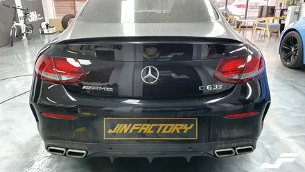 벤츠 C63S AMG 라이트PPF 재시공[#화성랩핑#오산랩핑#수원랩핑#진팩토리#라이트필름#동탄PPF#동탄PPF재시공#컬러PPF#라이트PPF] / 화성 남여울