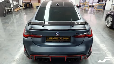 BMW G82 M4 포인트랩핑/스포일러PPF[#화성랩핑#오산랩핑#동탄랩핑#수원랩핑#진팩토리#스완넥스포일러#M4랩핑#엣지라인랩핑#스포일러PPF] / 화성 남여울