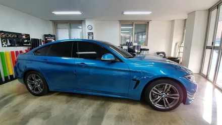 BMW 4시리즈 그란쿠페 유리몰딩 크롬랩핑[#화성랩핑#동탄랩핑#수원랩핑#진팩토리#BMW크롬몰딩랩핑#유리몰딩랩핑#4시리즈포인트랩핑] / 화성 동탄
