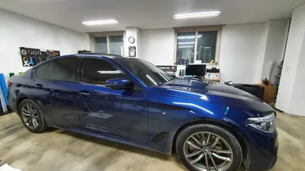 BMW G30 5시리즈 유리몰딩랩핑+그릴랩핑[#화성랩핑#동탄랩핑#수원랩핑#진팩토리#G30유리몰딩#G30그릴랩핑#크롬죽이기] / 화성 남여울