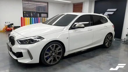 BMW 135i 유리몰딩랩핑+필러PPF [#화성랩핑#오산랩핑#동탄랩핑#진팩토리#BMW크롬딜리트#동탄PPF#BMW유리몰딩랩핑#BMW135i#1시리즈크롬딜리트#BMWPPF] / 화성 남여울