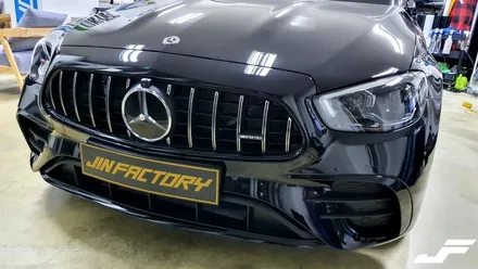 벤츠 e53 AMG 나이트패키지랩핑[#화성랩핑#동탄랩핑#수원랩핑#진팩토리#벤츠E53AMG#벤츠크롬죽이기] / 화성 남여울