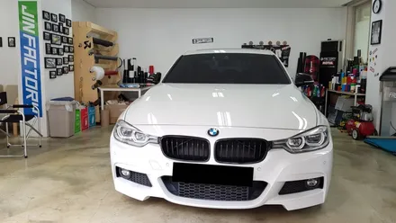 BMW F30 3시리즈 실내랩핑+그릴랩핑+사이드미러랩핑[수원랩핑+동탄랩핑+화성랩핑+진팩토리+BMW실내랩핑+BMW그릴랩핑+사이드미러랩핑+F30실내+F30그릴랩핑] / 화성 동탄