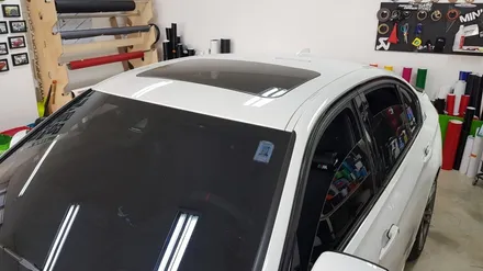 BMW 320i 루프스킨+사이드미러랩핑[수원랩핑+동탄랩핑+진팩토리+BMW3시리즈+3시리즈루프스킨+F30루프스킨+BMW사이드미러랩핑] / 화성 동탄