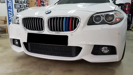BMW 5시리즈 스플리터+사이드데칼+사이드미러랩핑[수원랩핑+동탄랩핑+진팩토리+BMW5시리즈랩핑+F10사이드데칼+F10사이드미러랩핑+F10스플리터랩핑] / 화성 동탄