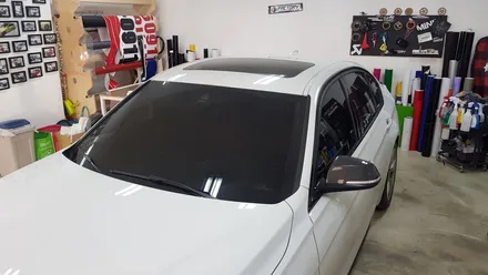 BMW F30 3시리즈 루프스킨+그릴보강바랩핑[수원랩핑+동탄랩핑+진팩토리+BMW3시리즈+F30루프스킨+BMW루프스킨+보강바랩핑] / 화성 동탄
