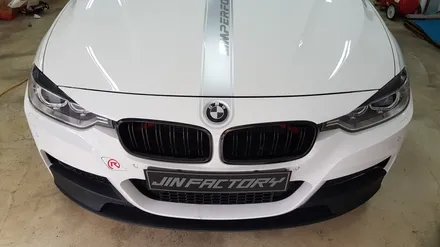 BMW F30 3시리즈 본넷포인트데칼+사이드M팩라인[#수원랩핑#동탄랩핑#진팩토리#F30데칼#F30사이드데칼#BMW스티커#BMW포인트랩핑#F30드레스업] / 화성 동탄