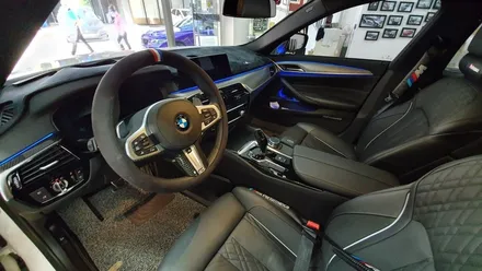 BMW G30 5시리즈 실내카본랩핑[#화성랩핑#동탄랩핑#수원랩핑#진팩토리#G305시리즈#BMW실내랩핑#BMW카본랩핑#실내카본랩핑#G30카본랩핑] / 화성 동탄
