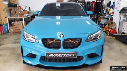 BMW F87 M2 프론트 에어로파츠 인스톨 [#화성랩핑#동탄랩핑#수원랩핑#진팩토리#BMWM2#M2프론트립#M2에어로파츠#진팩토리에어로파츠] / 화성 남여울