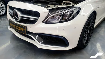 벤츠 c63s 생활보호 PPF 프론트 몰딩랩핑[#화성랩핑#동탄랩핑#수원랩핑#진팩토리#벤츠C63S#벤츠PPF#생활보호PPF] / 화성 남여울