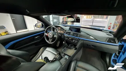 BMW F82 M4 실내포인트랩핑[#화성랩핑#동탄랩핑#수원랩핑#진팩토리#BMWM4#BMW실내랩핑#BMW포인트랩핑] / 화성 남여울