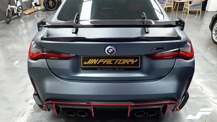 BMW G82 M4 포인트랩핑/스포일러PPF[#화성랩핑#오산랩핑#동탄랩핑#수원랩핑#진팩토리#스완넥스포일러#M4랩핑#엣지라인랩핑#스포일러PPF] / 화성 남여울
