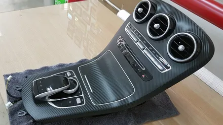 벤츠 C클래스 실내센터페시아랩핑[수원랩핑+동탄랩핑+진팩토리+벤츠C클래스+C클래스실내랩핑+벤츠센터페시아랩핑] / 화성 동탄