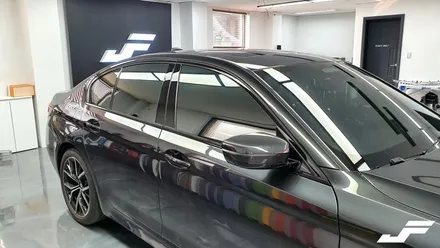 BMW G30 5시리즈 크롬몰딩 랩핑[#화성랩핑#오산랩핑#수원랩핑#진팩토리#BMW크롬죽이기#G30크롬몰딩랩핑#G30크롬죽이기#G30유리몰딩랩핑#G30그릴랩핑] / 화성 남여울