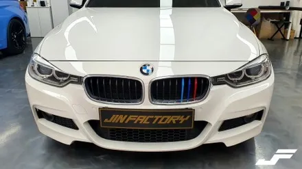 BMW F30 3시리즈 실내랩핑+사이드미러+스플리터랩핑[#화성랩핑#오산랩핑#동탄랩핑#진팩토리#BMWF30#F30랩핑#포인트랩핑#BMW실내랩핑] / 화성 남여울
