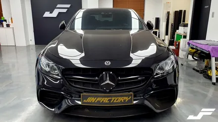 벤츠 E63 AMG 크롬딜리트 재시공[#화성랩핑#오산랩핑#동탄랩핑#수원랩핑#진팩토리#벤츠크롬딜리트#벤츠E63AMG랩핑#벤츠랩핑#크롬죽이기#랩핑보수] / 화성 동탄