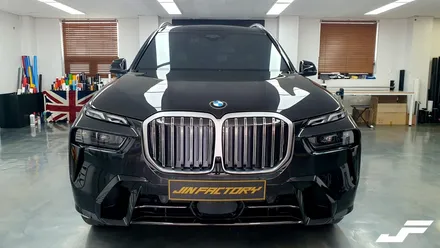 BMW X7LCI 크롬딜리트+정품그릴교체[#화성랩핑#오산랩핑#동탄랩핑#진팩토리#BMWX7#X7크롬딜리트#BMW크롬딜리트#BMW그릴교체#크롬죽이기] / 화성 남여울