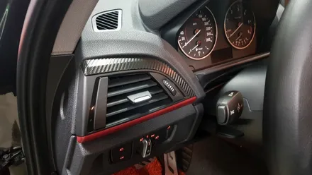 BMW 118D실내카본랩핑[수원랩핑+동탄랩핑+진팩토리+1시리즈실네+118D실내랩핑+실내카본랩핑+BMW실내랩핑] / 화성 동탄