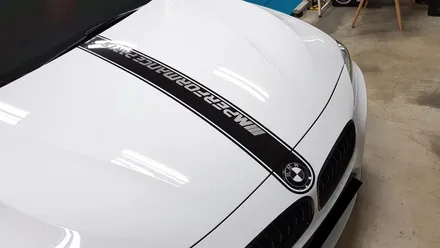 BMW F30 330i 루프스킨+본넷포인트데칼[수원랩핑+동탄랩핑+진팩토리+BMW루프스킨+F30루프스킨+F30데칼+본넷데칼+BMW포인트데칼] / 화성 동탄