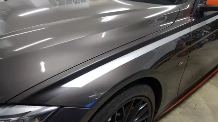 BMW F30 순정사이드데칼 + 프론트 스플리터랩핑[#수원랩핑#동탄랩핑#진팩토리#화성랩핑#스플리터랩핑#사이드데칼#M퍼포먼스데칼#F30사이드데칼#BMW랩핑] / 화성 동탄