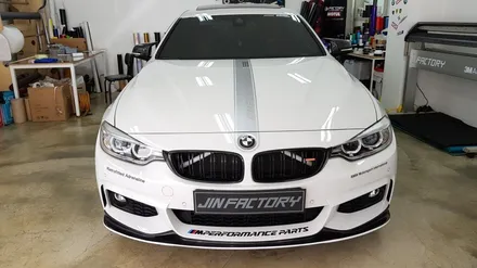 BMW F32 4시리즈 본넷 포인트데칼 [#화성랩핑#동탄랩핑#수원랩핑#진팩토리#BMW4시리즈#BMW데칼#본넷데칼#F32포인트데칼] / 화성 동탄