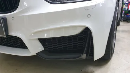 BMW F30 프론트스플리터랩핑[#수원랩핑#화성랩핑#동탄랩핑#진팩토리#F30랩핑#3시리즈#M3바디킷#스플리터랩핑] / 화성 동탄