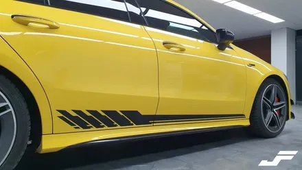 벤츠 CLA45S AMG 사이드데칼 [#화성랩핑#오산랩핑#동탄랩핑#수원랩핑#진팩토리#벤츠데칼#벤츠랩핑#동탄벤츠랩핑#벤츠사이드데칼#CLA45AMG데칼#CLA45AMG사이드데칼] / 화성 동탄