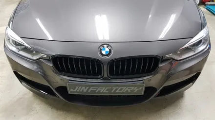 BMW F30 순정사이드데칼 + 프론트 스플리터랩핑[#수원랩핑#동탄랩핑#진팩토리#화성랩핑#스플리터랩핑#사이드데칼#M퍼포먼스데칼#F30사이드데칼#BMW랩핑] / 화성 동탄