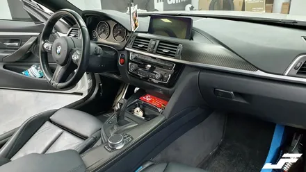BMW F32 4시리즈쿠페 실내 카본랩핑[#화성랩핑#오산랩핑#동탄랩핑#진팩토리#실내랩핑#BMW실내랩핑#실내카본랩핑#F32실내카본랩핑] / 화성 남여울