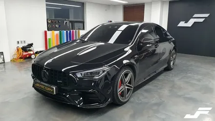 벤츠 CLA45S AMG 크롬딜리트+포인트랩핑[#화성랩핑#오산랩핑#수원랩핑#동탄랩핑#진팩토리#CLA45SAMG#벤츠크롬딜리트#벤츠포인트랩핑#CLA랩핑] / 화성 동탄